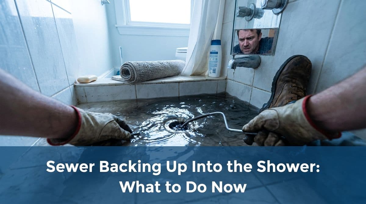 Blog post Sewer Backing Up Into the Shower: What to Do Now image