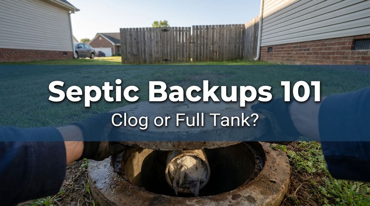 Blog post Septic Backups 101: Inlet Clog or Full Tank? image